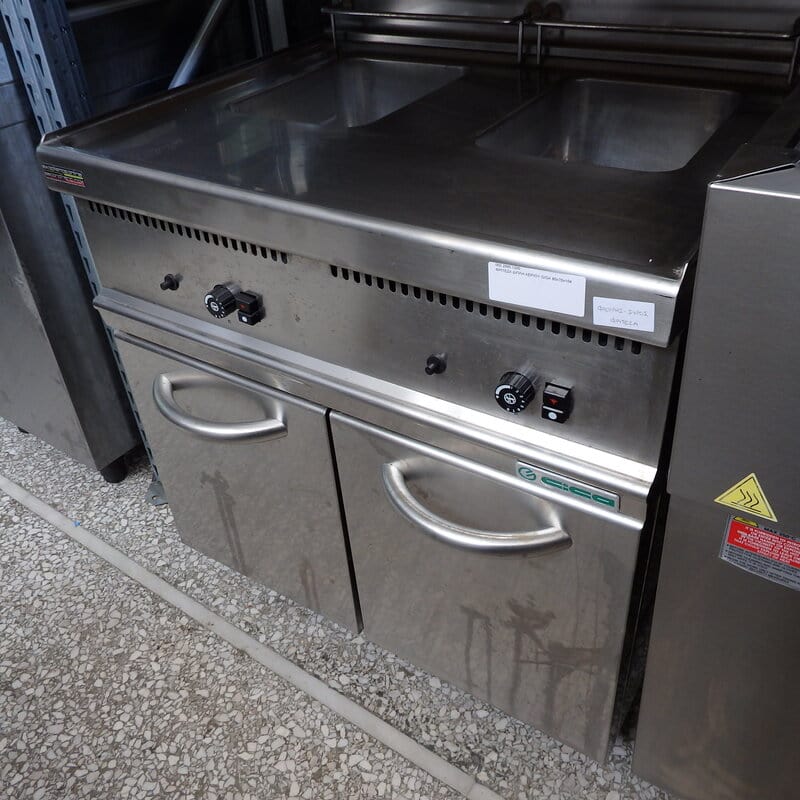 Φριτέζα Αερίου Διπλή 12Lt GIGA - 80x70x104 - (002.2990)